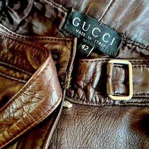 Vintage Authentic Gucci Leather Pants